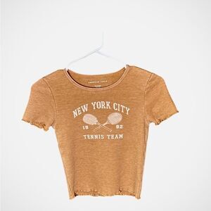 American Eagle Brown Graphic Tee